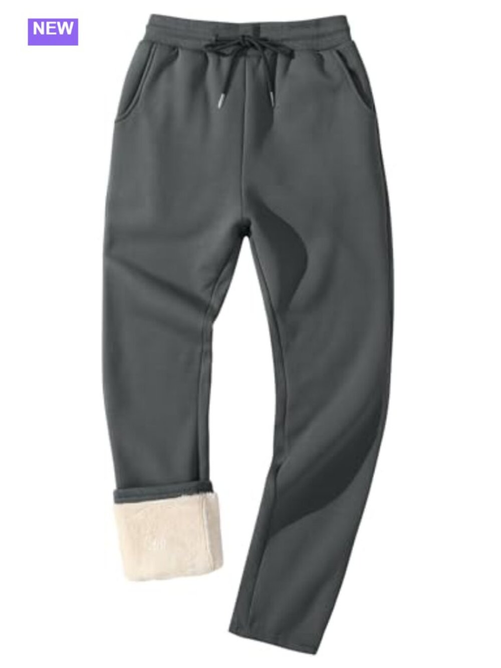 Fleece Lined Sherpa Sweatpants Winter Warm Active Jogger Pants